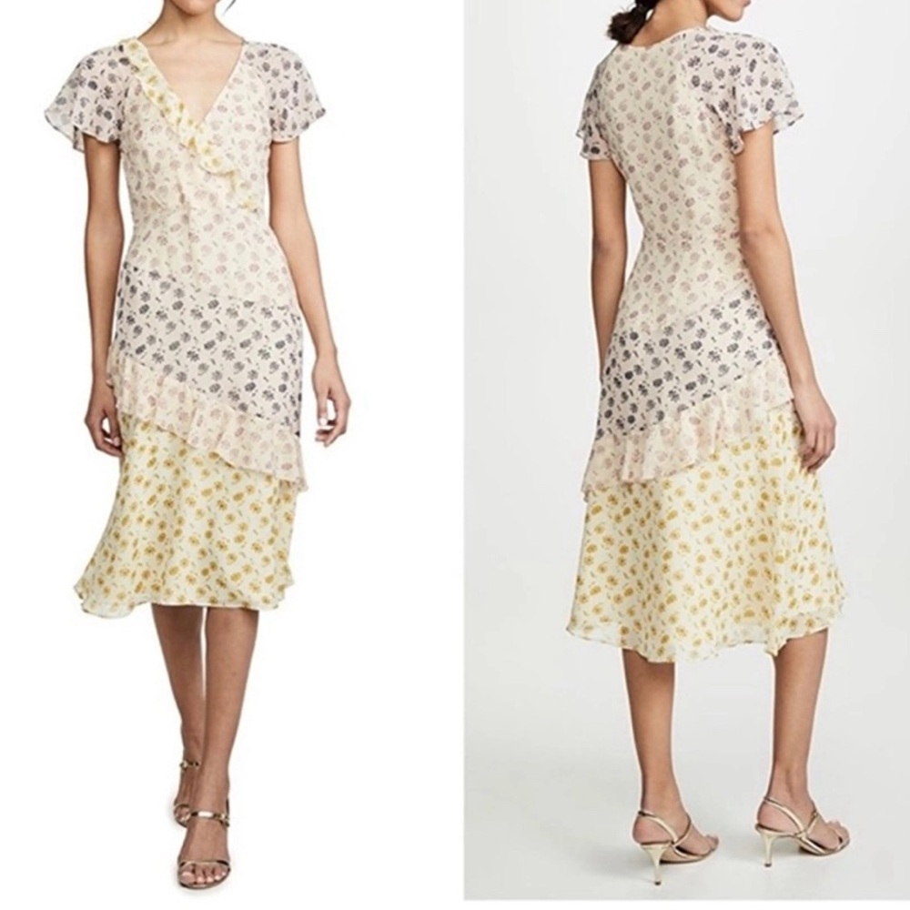 Floral Tiered Midi Dress